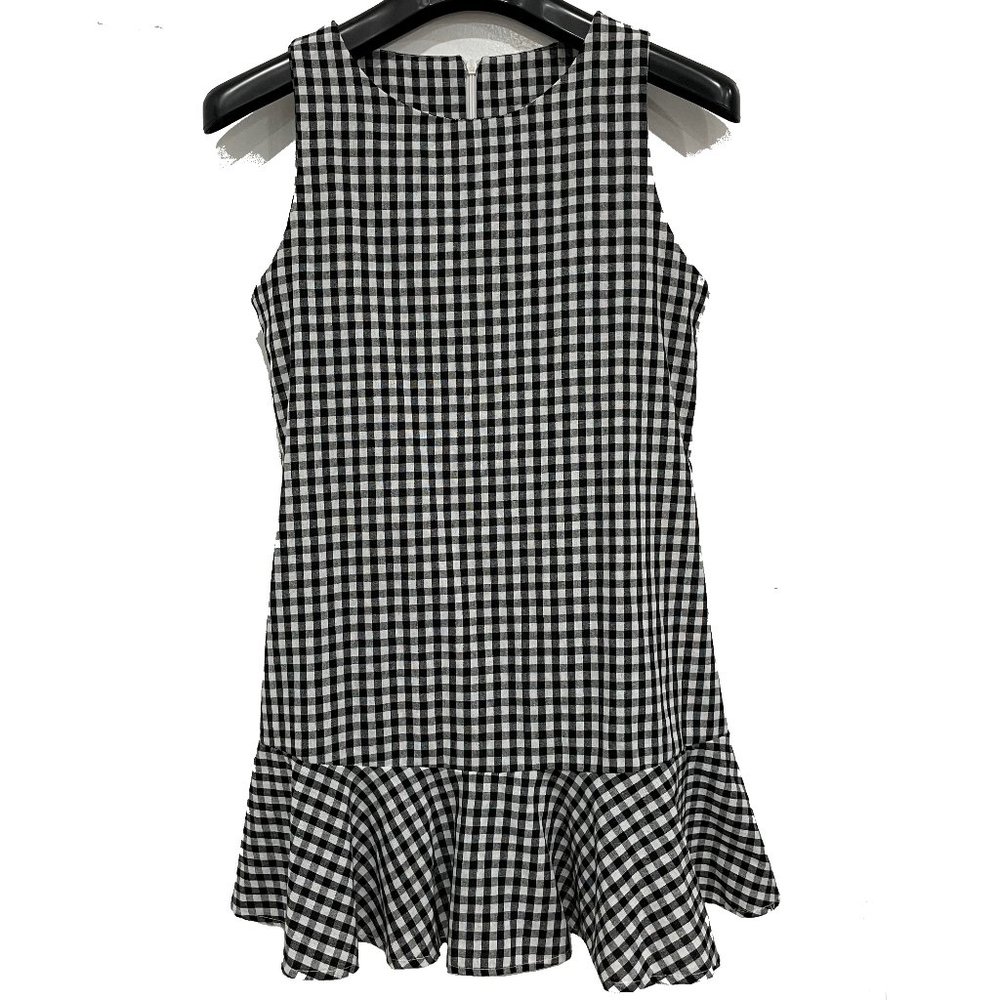 Gingham Plaid Ruffle Mini Dress